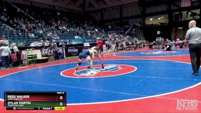 7A-126 lbs Quarterfinal - Reed Walker, West Forsyth vs Dylan Martin, Mountain View