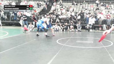 122-H lbs Round Of 32 - William Cruz, Paulsboro vs Brandon Wunder, Headhunters WC