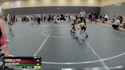 56 lbs Round 3 (10 Team) - Jacob Nelson, Warriors WC vs Gabriella Alba, 84 Athletes