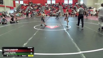 70 lbs Round 1 (4 Team) - Mason Vandiver, North Region Team A vs Jaxon Martin, East Region Team A