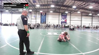 113 lbs Round Of 64 - Hayden Robinson, NY vs Eli Chesla, MD