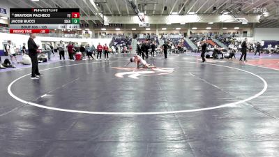 125 lbs Cons. Semi - Braydon Pacheco, Friends University vs Jacob Bucci, Southeastern