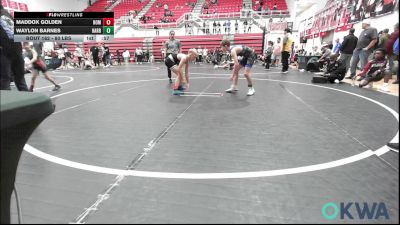 80 lbs Consolation - Maddox Golden, Team Nomad vs Waylon Barnes, Harrah Little League Wrestling