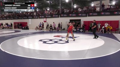 60 kg Cons. Round 2 - Anthony Orlando, Cougar Wrestling Club vs Joshua Henry, Level Up Wrestling Center