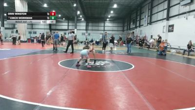 70 lbs 1st Place Match - Cinch Workman, North Carolina Wrestling Facto vs Orin Winston, Capital City Wrestling Club