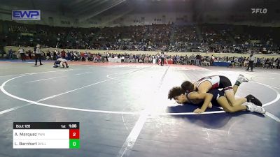 133 lbs Round Of 32 - Aiden Marquez, Pawnee vs Laike Barnhart, Bartlesville JH