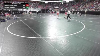 D1-106 lbs Champ. Round 1 - Evan Lesselyong, Hortonville vs Jaden Torres, Arrowhead