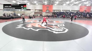 165 lbs Champ. Round 2 - Jonathan Neypes, Norwich vs Akiva Lind, Wesleyan (CT)