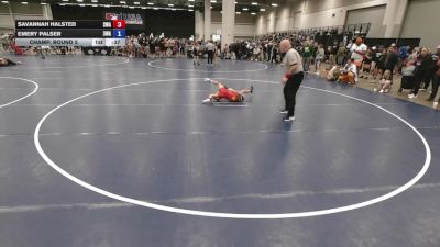 65 lbs Champ. Round 5 - Emery Palser, 308 Wrestling Academy vs Savannah Halsted, Sebolt Wrestling Academy