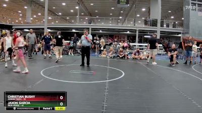 92 lbs Round 5 (8 Team) - Jaxon Garcia, Iron Horse vs Christian Bushy, Junior Terps