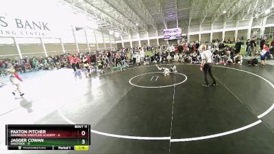 59 lbs Quarters & Wb (16 Team) - Paxton Pitcher, Sanderson Wrestling Academy vs Jagger Cowan, Shootbox