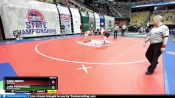 215 Class 3 lbs Quarterfinal - Jake Fernandez, Platte County vs Cade Grimm, Branson