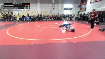 144 lbs Champ. Round 2 - Luke Farwell, Eleanor Roosevelt vs Hunter Hernandez, Beaumont