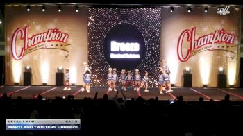 Maryland Twisters - Breeze [2025 L1 Mini Day 2] 2025 Champion Cheer and Dance Grand Nationals
