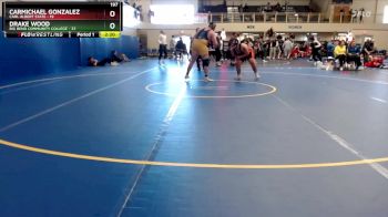 197 lbs Quarterfinals (16 Team) - Carmichael Gonzalez, Carl Albert State vs Drake Wood, Big Bend Community College