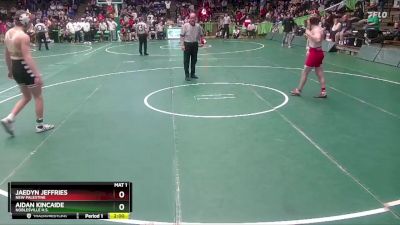 157 lbs Quarterfinal - Aidan Kincaide, Noblesville H.S. vs Jaedyn Jeffries, New Palestine