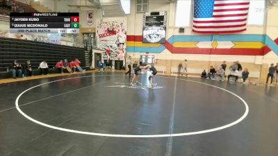 113 lbs 3rd Place Match - Jayden Kubo, Thunder Basin vs Izaius McDonald, Cheyenne East