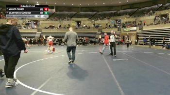 152 Championship Bracket Cons. Round 3 - Wyatt Cruze, Willmar vs Clayton Charmoli, St. Francis