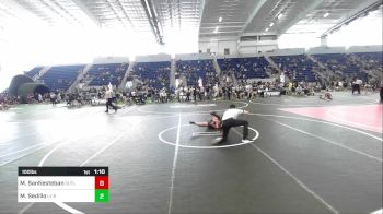 100 lbs Quarterfinal - Michael Santiesteban, Outlaws WC vs Manuel Sedillo, LV Bear WC