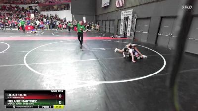 135 lbs Cons. Round 1 - Melanie Martinez, Badger Youth Wrestling vs Liliah Stuth, Southern Door