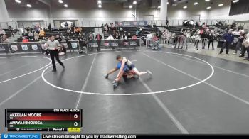 112 lbs 5th Place Match - Amaya Hinojosa, CO vs Akeelah Moore, TX