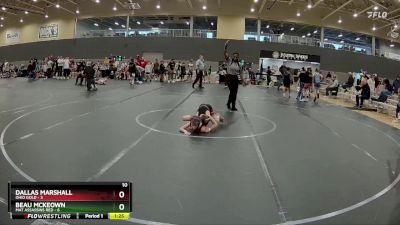 56 lbs Round 1 (6 Team) - Dallas Marshall, Ohio Gold vs Beau McKeown, Mat Assassins Red