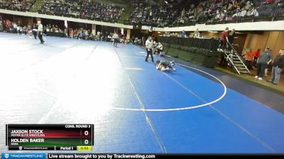 84 lbs Cons. Round 3 - Holden Baker, Iowa vs Jaxson Stock, Moyer Elite Wrestling