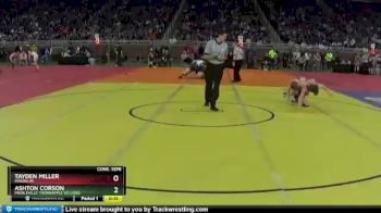 D2-125 lbs Cons. Semi - Tayden Miller, Mason HS vs Ashton Corson, Middleville Thornapple Kellogg