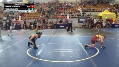 83 lbs Cons. Round 2 - Drew Bolyard, Ohio Crazy Goats vs Khloe Ferguson, Sidney Youth Wrestling Club