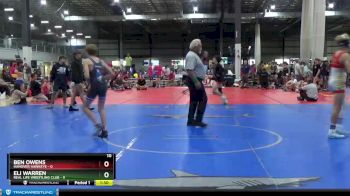 120 lbs Round 2 (4 Team) - Eli Warren, REAL LIFE WRESTLING CLUB vs Ben Owens, HANOVER HAWKEYE