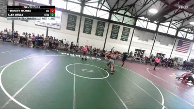 204-228 lbs Champ. Round 1 - Bradyn Haynes, Unattached vs Alex Wells, Quincy