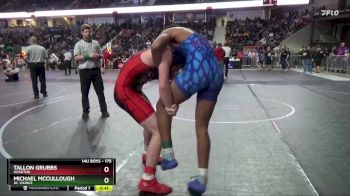 175 lbs Cons. Round 3 - Tallon Grubbs, Hugoton vs Michael McCullough, Jr. Vikings