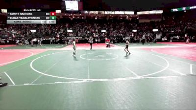 71 lbs Cons. Round 1 - Lukas Yamaletdzinau, HHY1 vs Sonny Hartman, BUC2