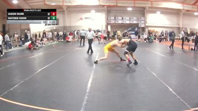 149 lbs 1st Place Match - Jason Dube, Unattached vs Hayden Kuhn, Ashland University