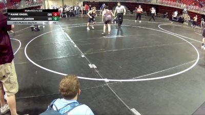 140 lbs 1st Place Match - Jamesen Larsen, Louisville Wrestling Club vs Kaine Engel, CWO