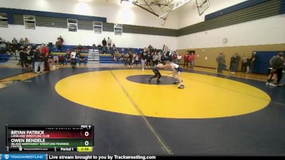 83 lbs Cons. Round 3 - Owen Bendele, Inland Northwest Wrestling Training Center vs Bryan Patrick, Lakeland Wrestling Club