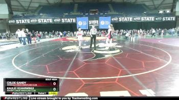 143 lbs Champ. Round 1 - Kaulei Kuahiwinui, Rainier Junior Wrestling Club vs Chloe Gandy, Ferndale Force Wrestling Club