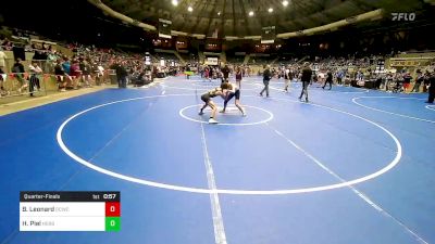 126 lbs Quarterfinal - Blayke Leonard, Dark Cloud Wrestling Club vs Haiden Piel, Hershey Panthers