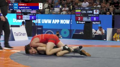 55 kg Final 3-5 - Jovanni Tovar, Colombia vs Chingis Saryglar, Uww