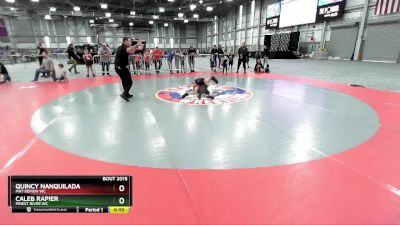 67 lbs Champ. Round 1 - Quincy Nanquilada, Mat Demon WC vs Caleb Rapier, Priest River WC