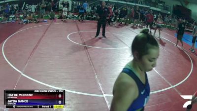 150 lbs Champ. Round 2 - Hattie Morrow, Montana vs Jayda Nance, Oregon