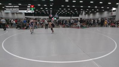 138 lbs Quarters - Mathius Garza, Inland Elite Wrestling Club vs Malakii Martin, Bear Cave Wrestling Club