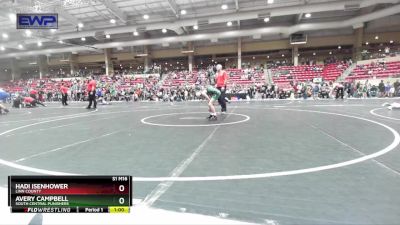 85 lbs Round 1 - Avery Campbell, South Central Punishers vs Hadi Isenhower, Linn County