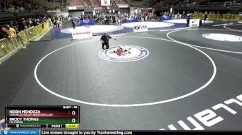 43 lbs Quarterfinal - Brody Thomas, California vs Nixon Mendoza, Coachella Valley Wrestling Club