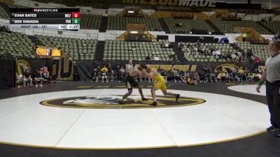 197 lbs 3rd Place Match - Ben Vanadia, Purdue vs Evan Bates, Missouri