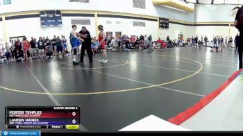 126 lbs Champ. Round 2 - Porter Temples, Grit Wrestling Academy vs Landen Haines, Red Cobra Wrestling Academy