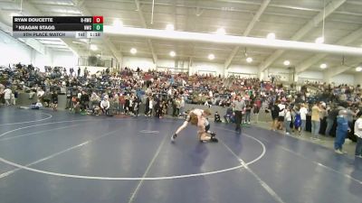 135 lbs 5th Place Match - Ryan Doucette, RWC - Roy Wrestling Club vs Keagan Stagg, Northside Wrestling Club