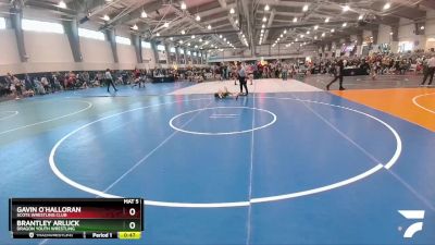 80 lbs Semifinal - Brantley Arluck, Dragon Youth Wrestling vs Gavin O`Halloran, Scots Wrestling Club