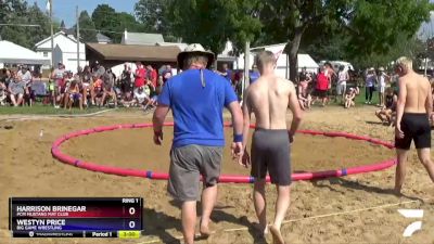 80kg Round 1 - Harrison Brinegar, PCM Mustang Mat Club vs Westyn Price, Big Game Wrestling