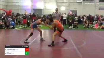 102 lbs Consolation - Caleb Valenzuela, Pounders WC vs Aaron Silva, Semper Fi WC